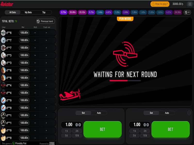 Bepaal de mate van risico en wacht op het begin van de Aviator-spelsessie Bepaal de risicograad en wacht op het begin van de Aviator-spelsessie