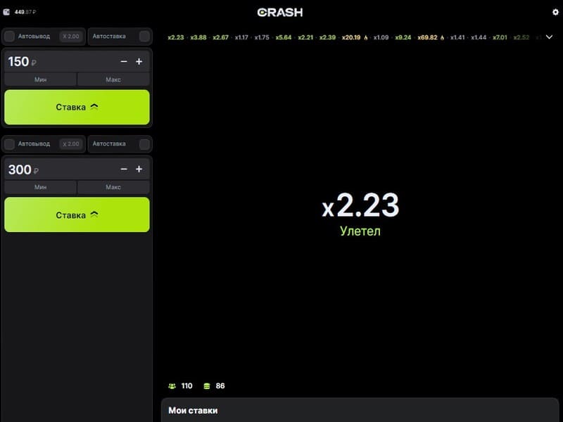 Crash Plot en Regels Crash plot en regels