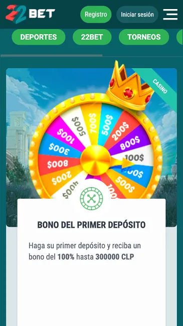 22bet casino welcome bonus