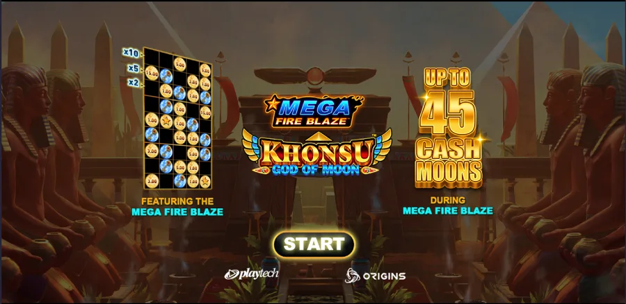 Khonsu God of Moon Mega Fire Blaze start game