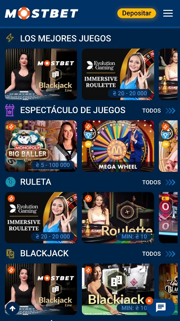 mostbet live casino