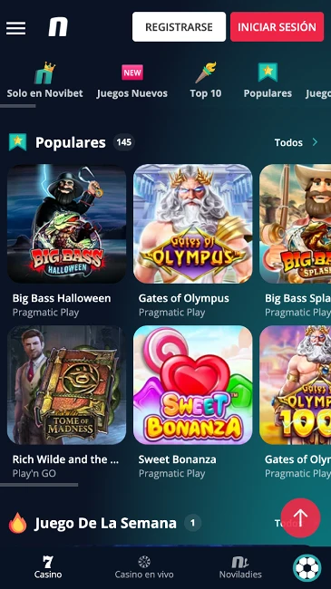 novibet casino slots