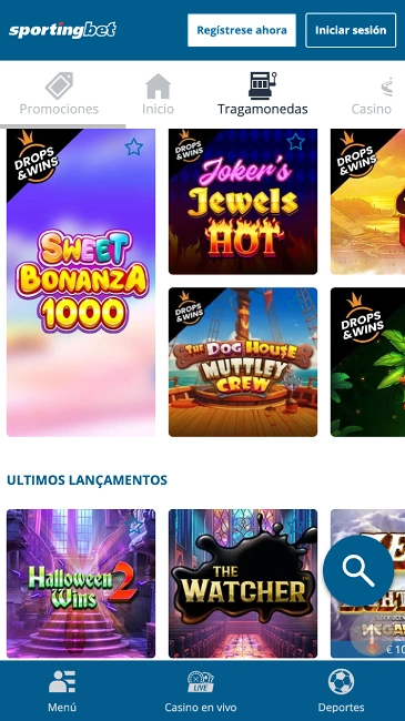 sportingbet casino slots